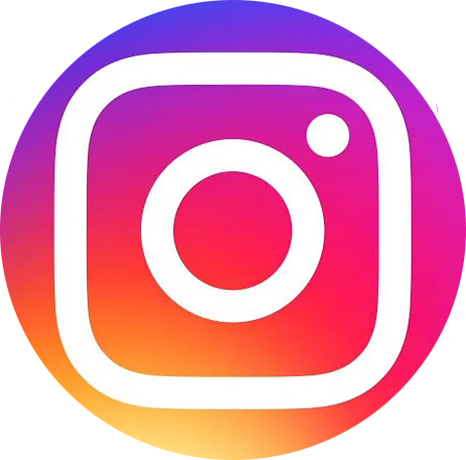Instagram icon in rainbow.
